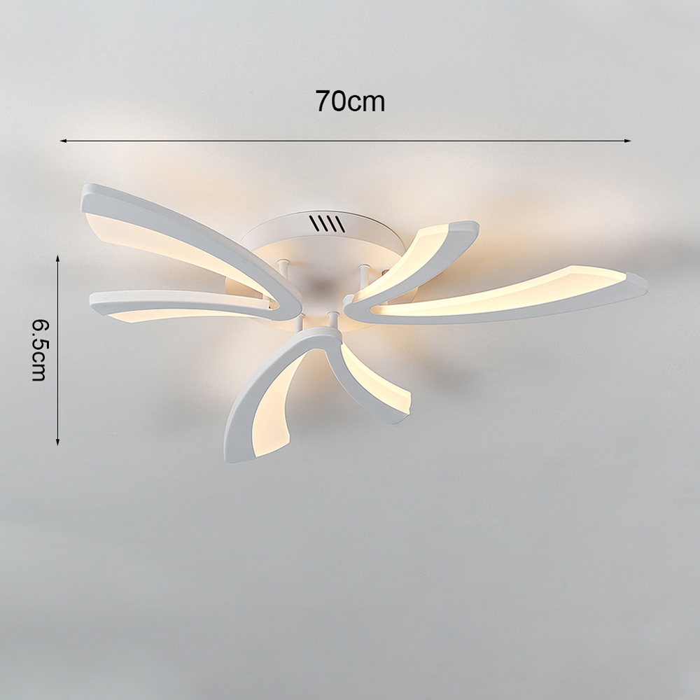 Living and Home V Shaped LED Semi Flush Ceiling Light Image 9