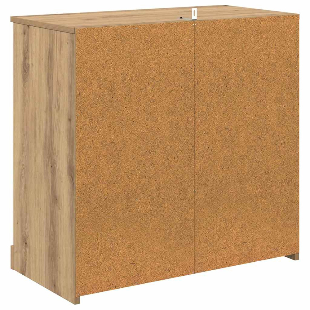 vidaXL 6 Drawer Artisan Oak Modern Sideboard Set of 2 Image 9