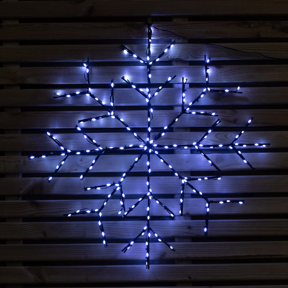 Samuel Alexander 196 White LED Light-Up Twinkling Christmas Snowflake 61cm Image 8