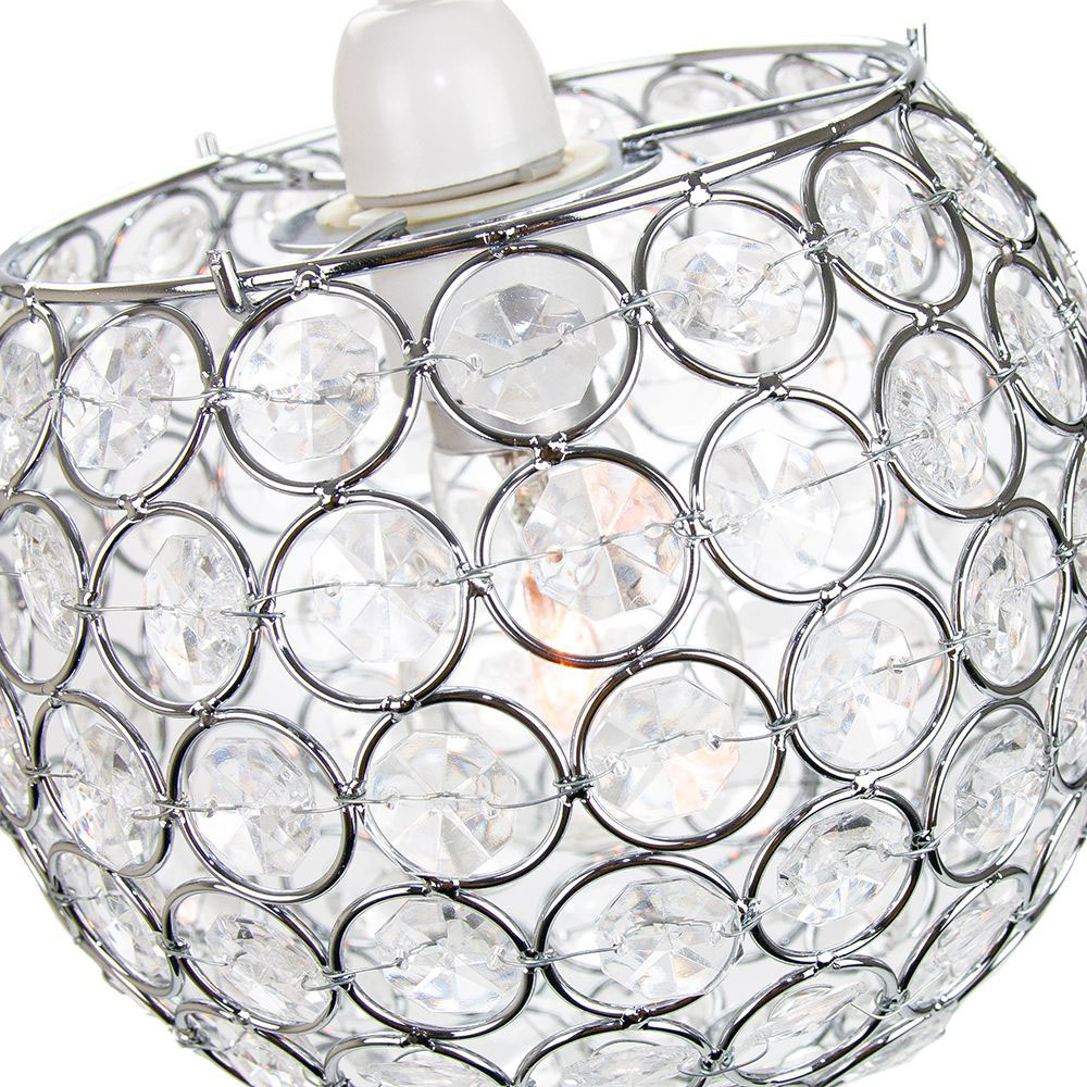 Happy Homewares Modern Round Globe Small Transparent Acrylic Beads Pendant Shade Image 3