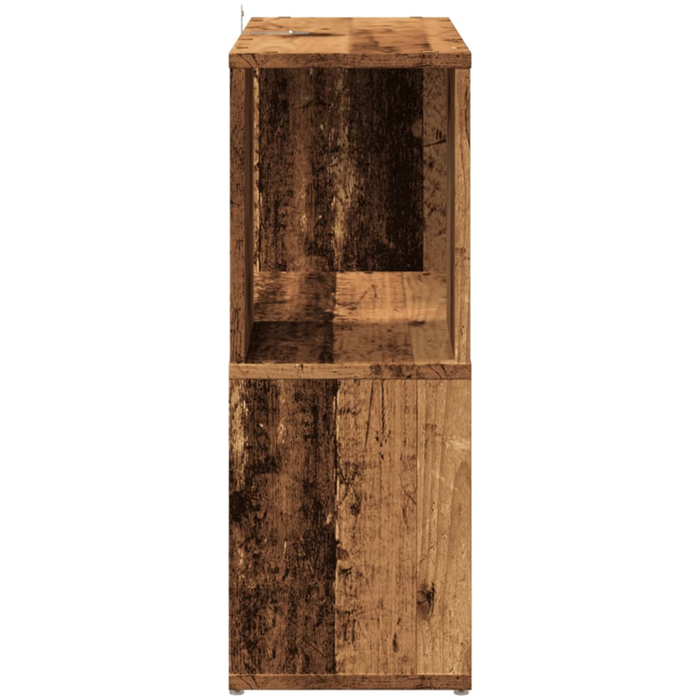 vidaXL 2 Shelf Old Wood Bookcase Image 5