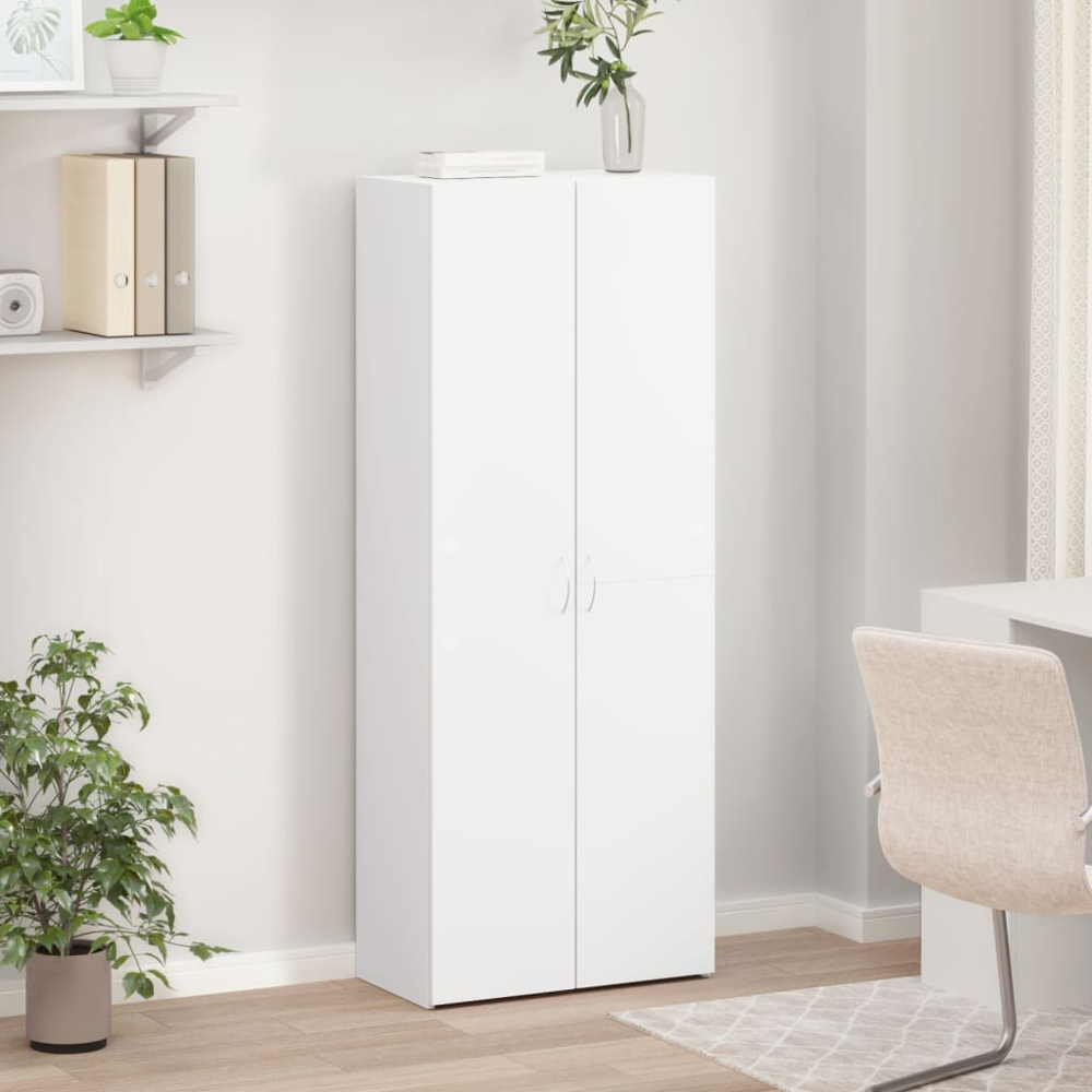 vidaXL 4 Door White File Cabinet Image 8