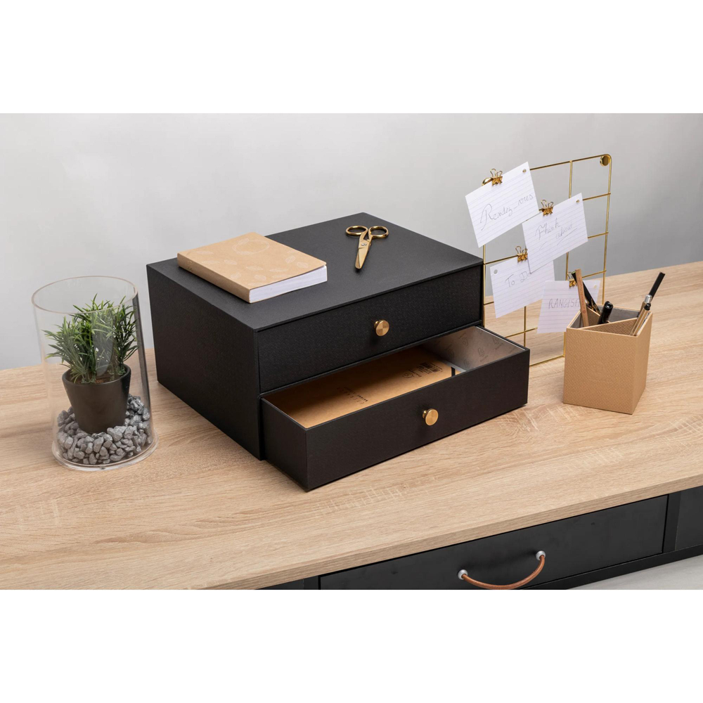 Exacompta OfficeByMe 2 Drawer Black Filing Module Image 4