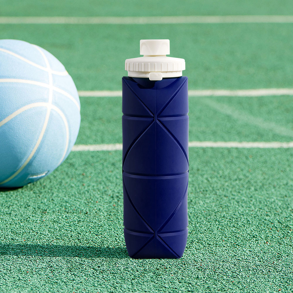 H&O Direct Navy Collapsible Bottle 600ml Image 2