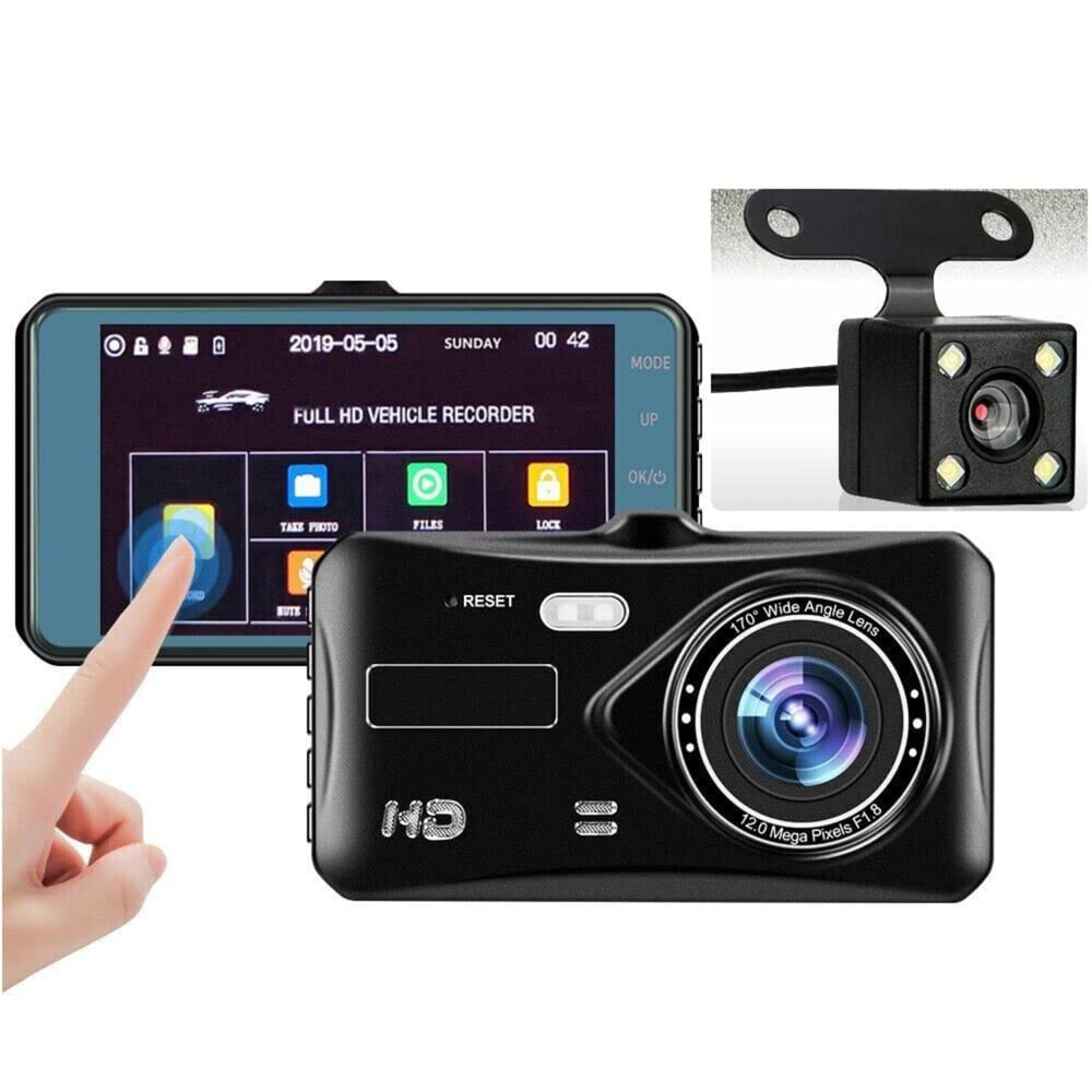 Alivio 1080p Full HD Front and Rear Dual Dash Camera Image 2