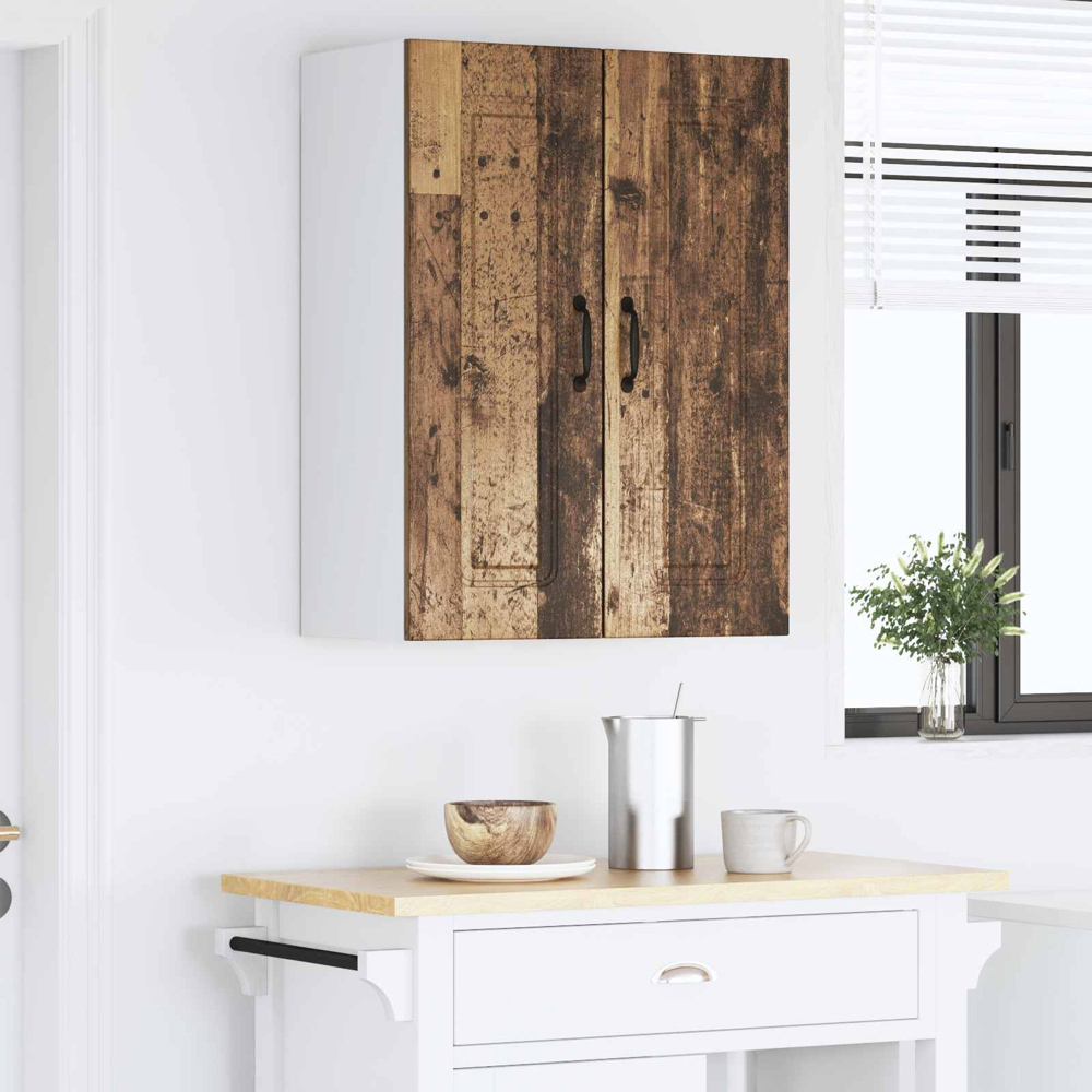 vidaXL Kalmar Single Door Old Wood Wall Kitchen Cabinet 2 Pack Image 9