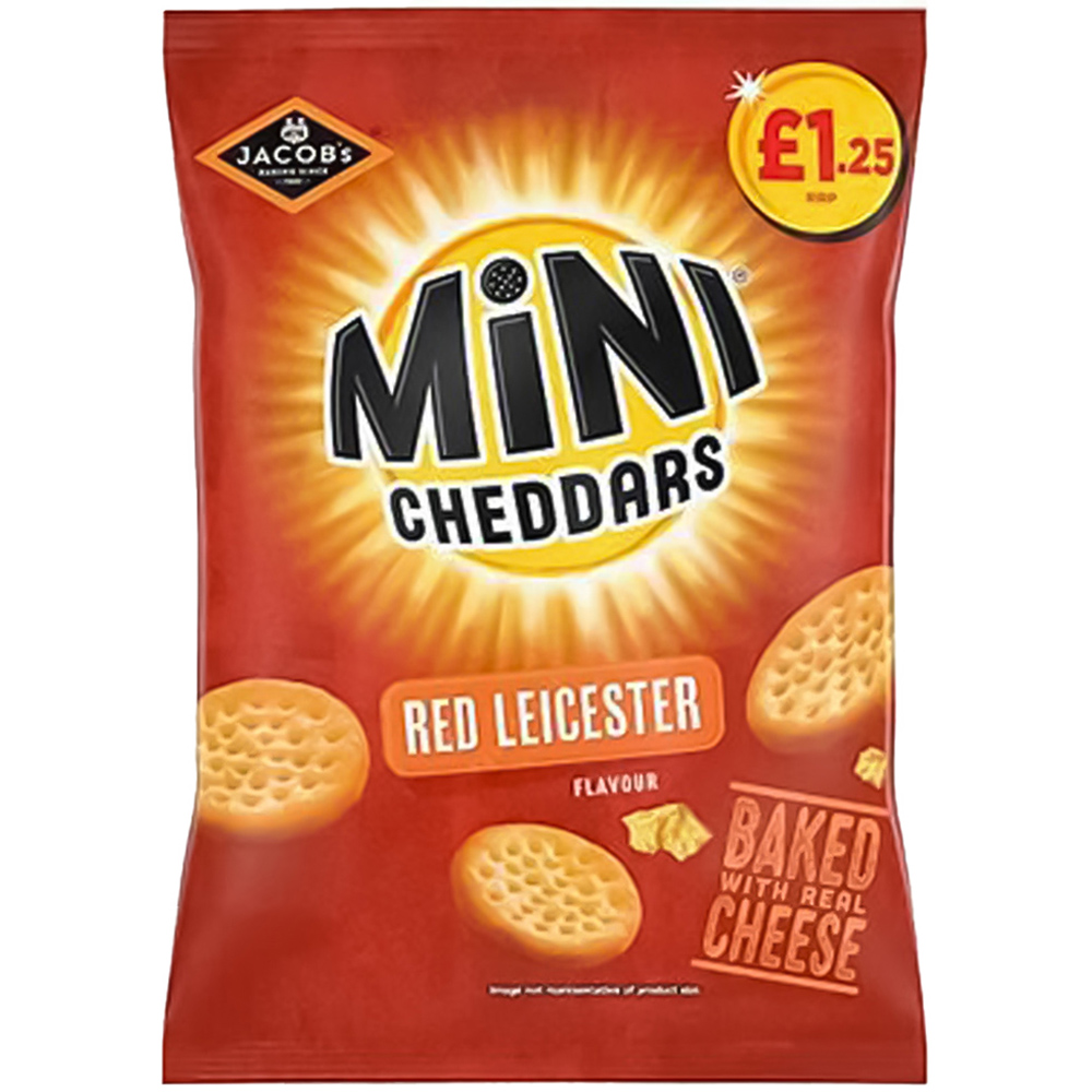 Jacob's Mini Cheddars Red Leicester 90g Image