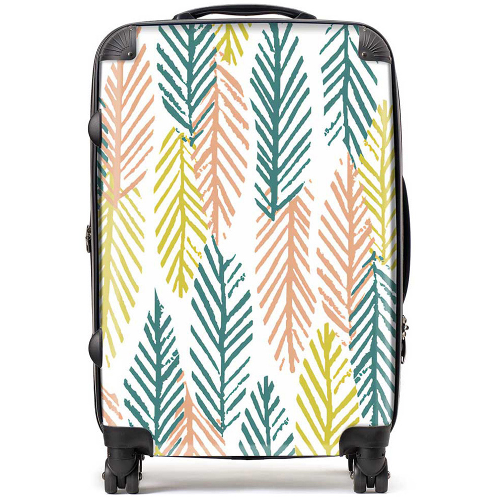 Warren Reed Designer Medium Scandinavian Style Foliage Suitcase Image 1