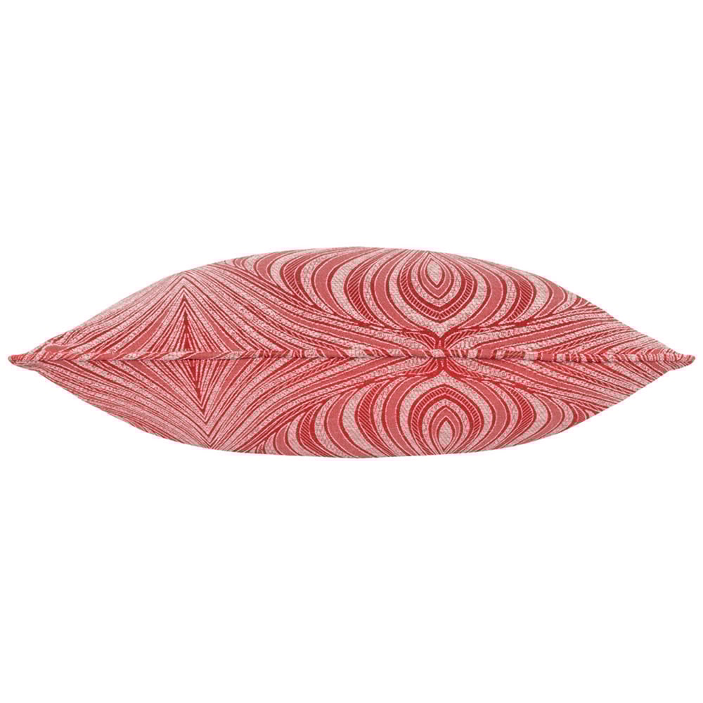 Paoletti Gatsby Terracotta Jacquard Piped Cushion Image 3