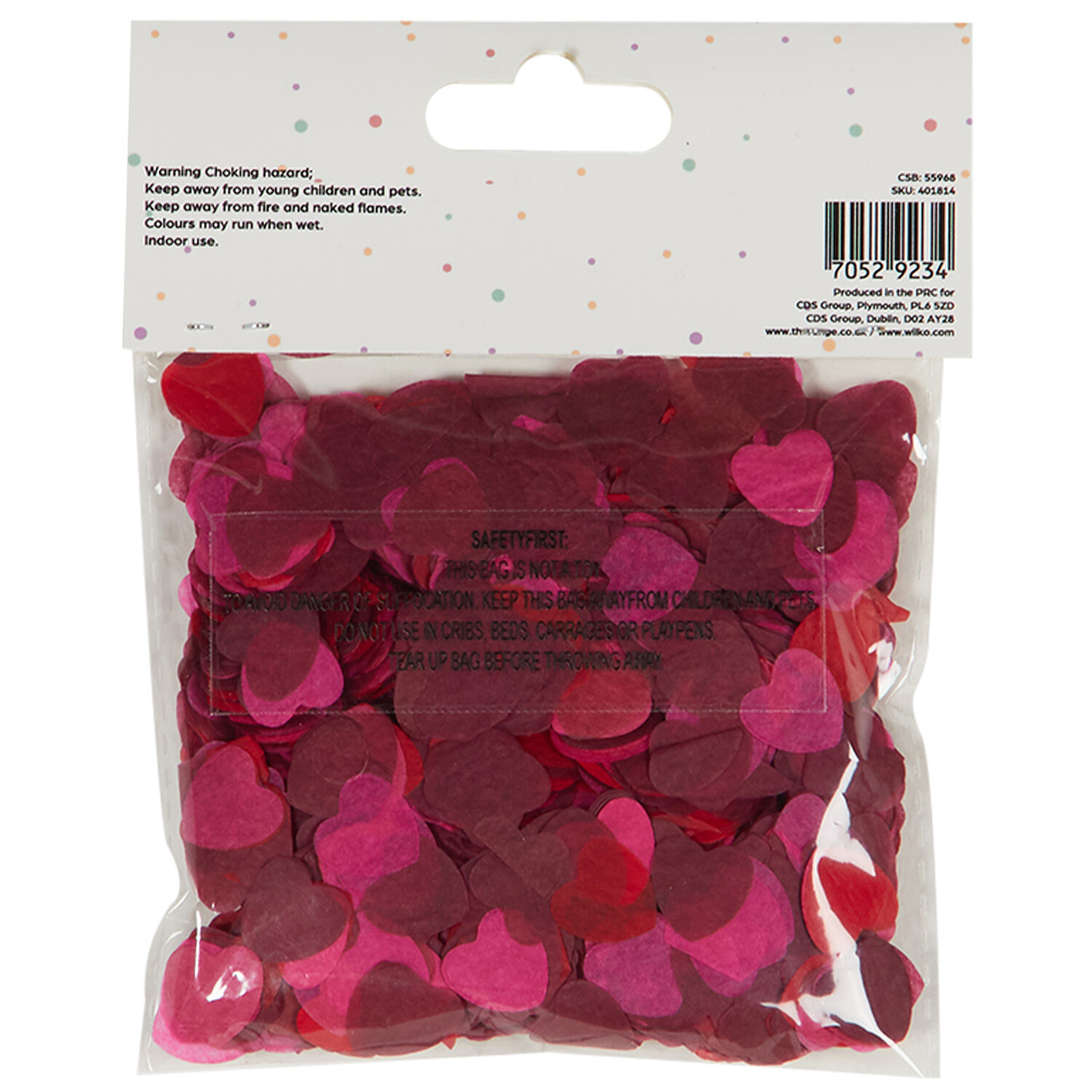 Heart Paper Confetti - Red and Pink Image 2