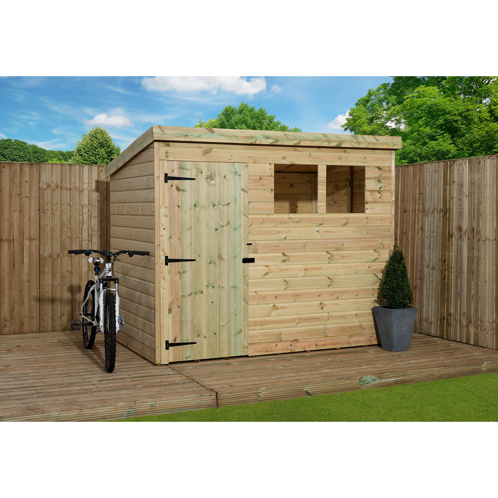Empire Sheds 1500 7 x 3ft Single Door Tongue and Groove Pent Garden Shed Image 2