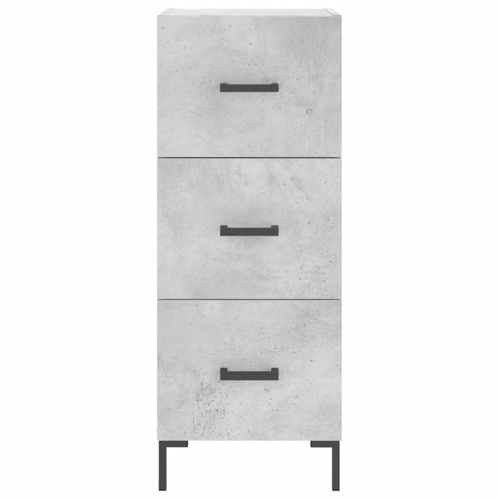 vidaXL Single Door 3 Drawer Tall Highboard with Metal Legs Image 6