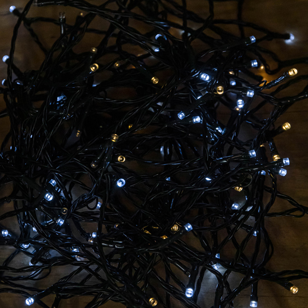 Samuel Alexander 1000 Cool and Warm White LED Multi-Function Clear String Light 100m Image 2