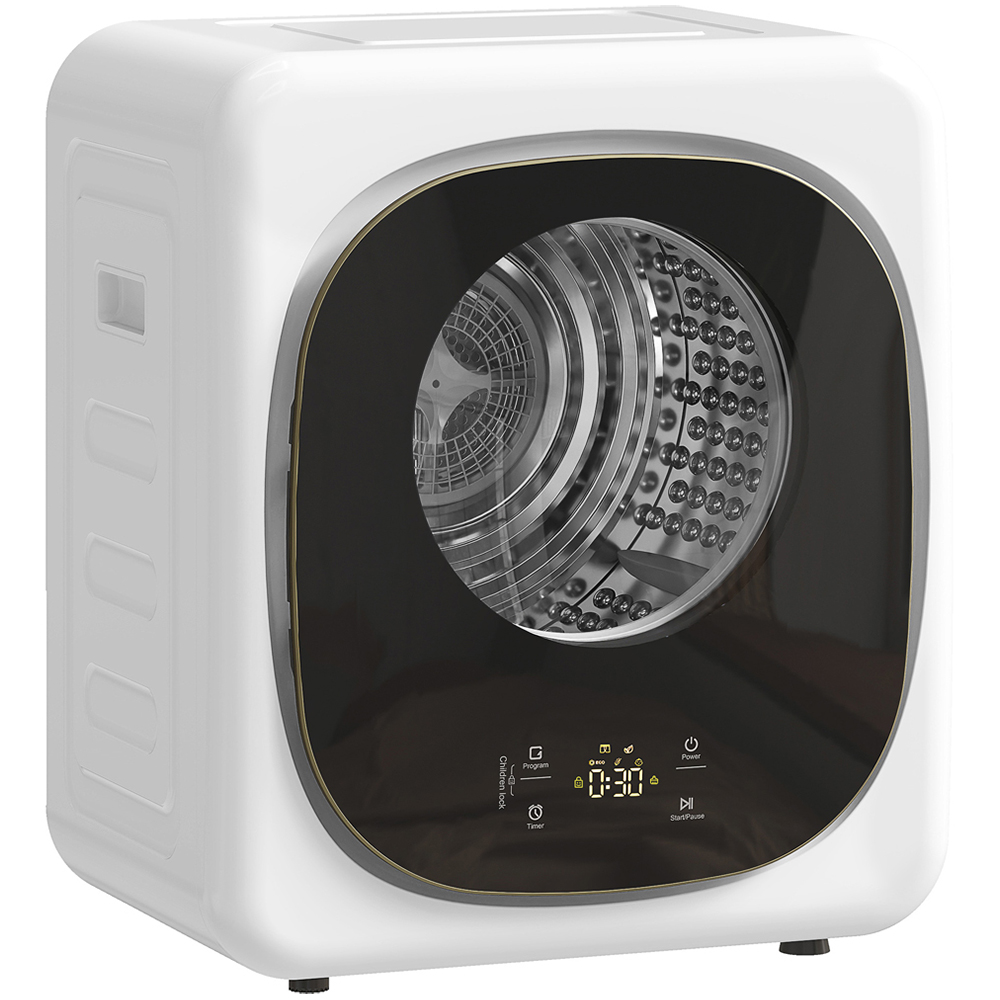 HOMCOM White Compact Small Tumble Dryer Machine 4kg 800W Image 1
