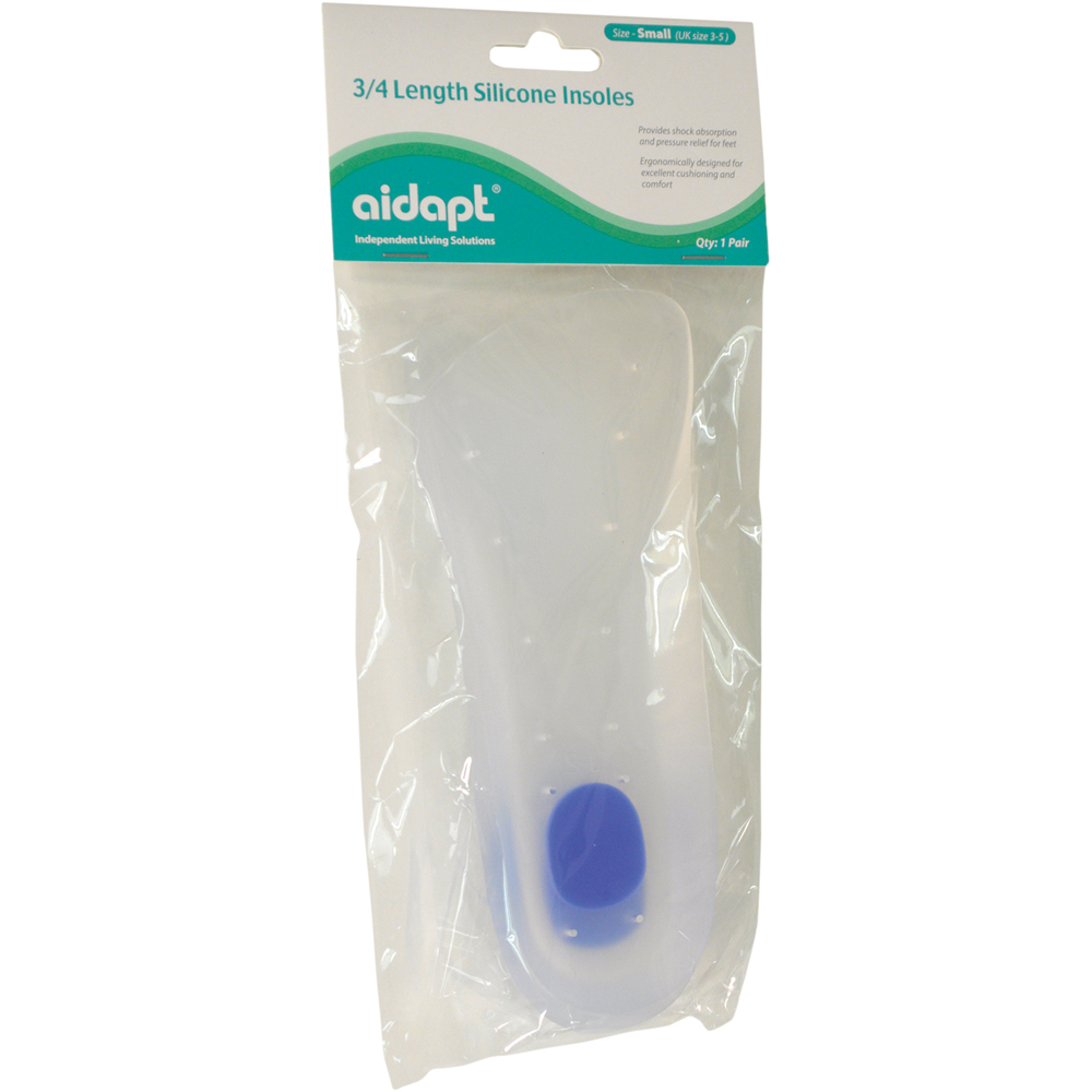 Aidapt Small 3 Quarter Length Silicon Insole Pair Image 1