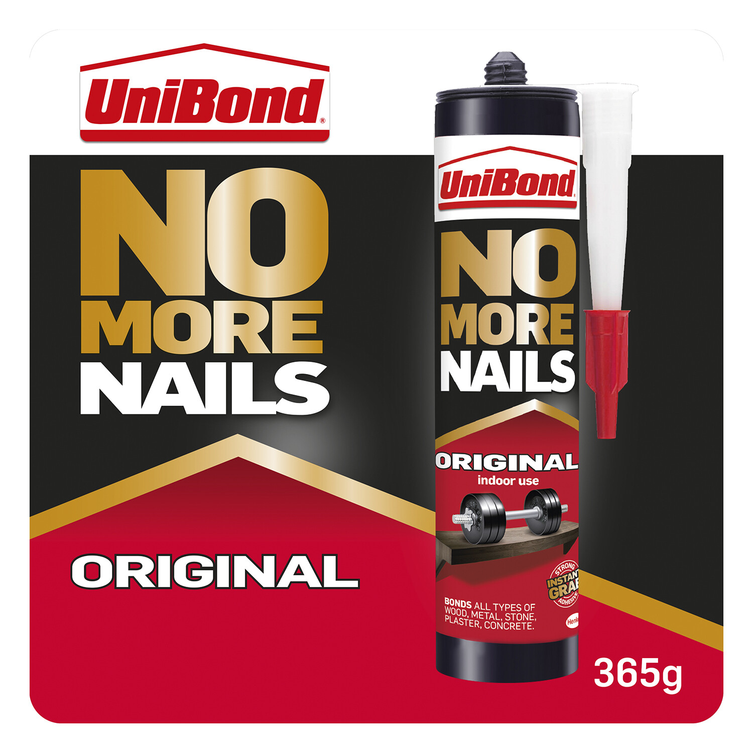 UniBond No More Nails Grab Adhesive Cartridge 365g Image 2