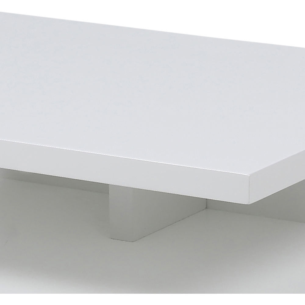 Florence Ashlan Single Drawer White Bedside Table Image 7