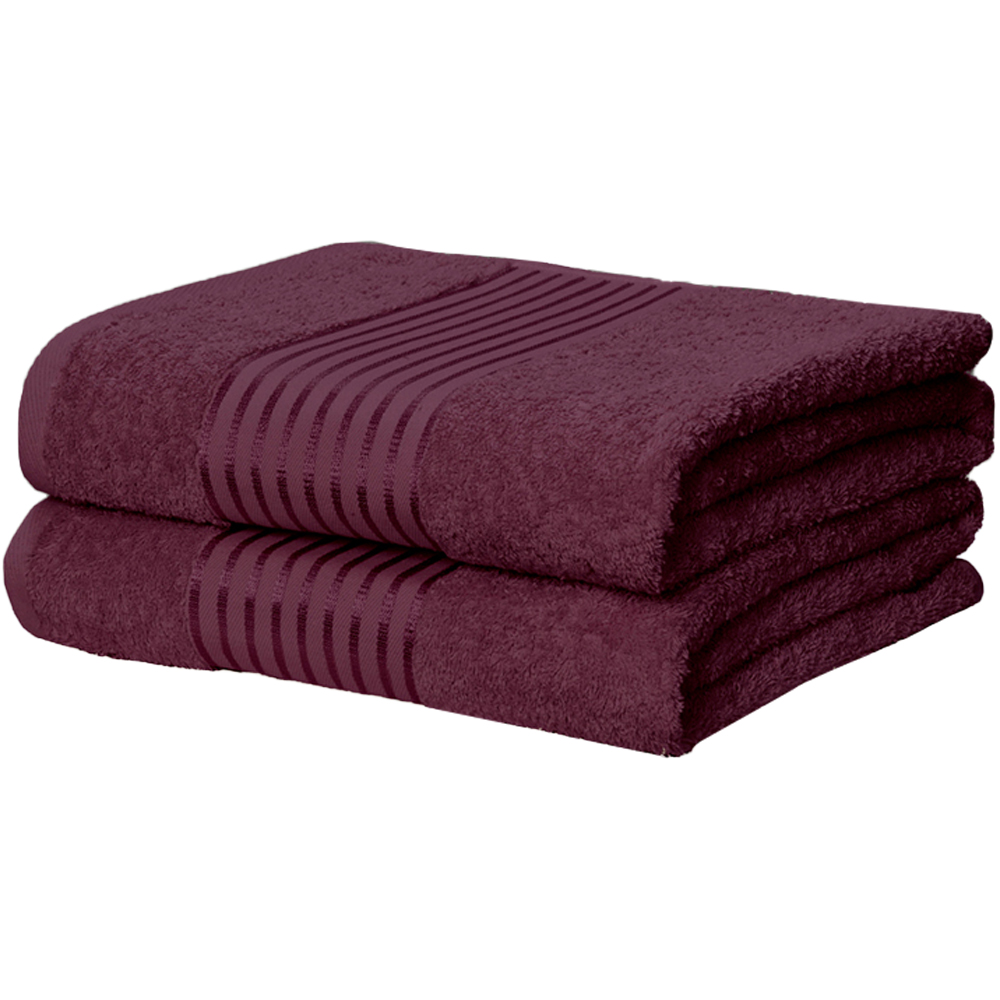 Rapport Home Windsor Plum Cotton Face Cloth Image 1