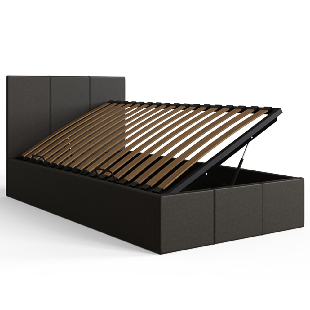 GFW Single Grey Side Lift Ottoman Bed Image 4