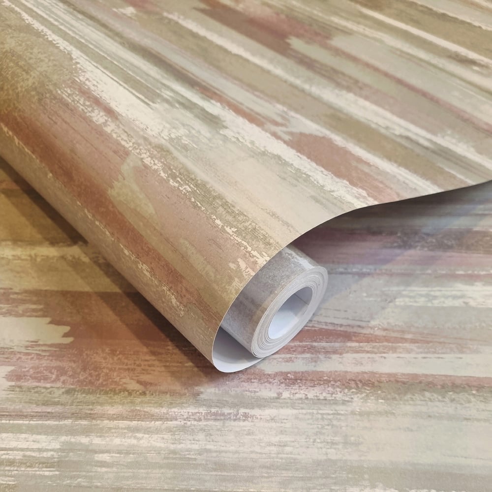 Holden Brushmarks Beige Coral Wallpaper Image 2