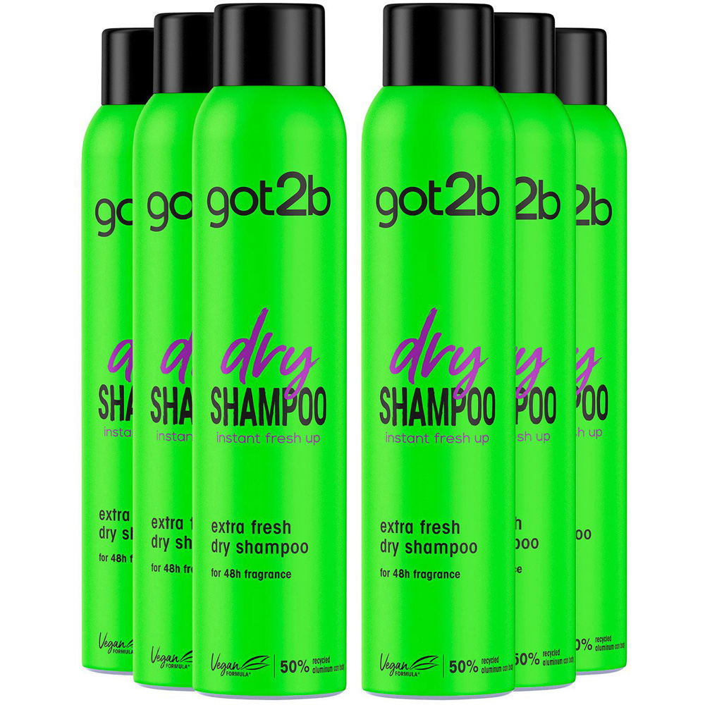 Got2b Fresh It Up Extra Fresh Dry Shampoo 200ml 6 Pack Image 1