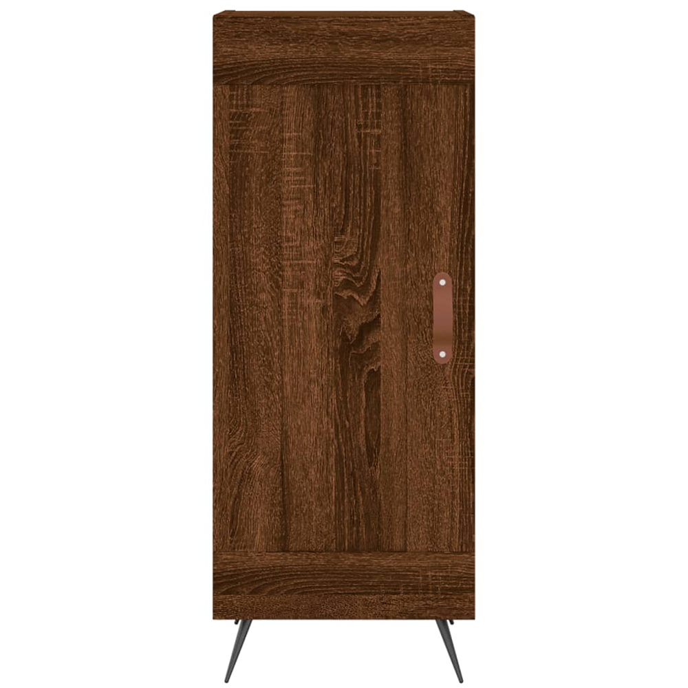 vidaXL Single Door Brown Oak Sideboard Image 5