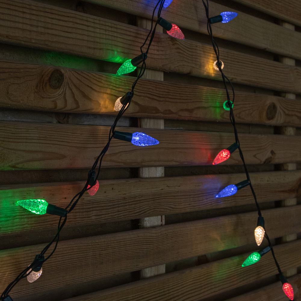 Samuel Alexander 300 Multicoloured LED Multi-Action Pinecone Christmas Lights 15m Image 1