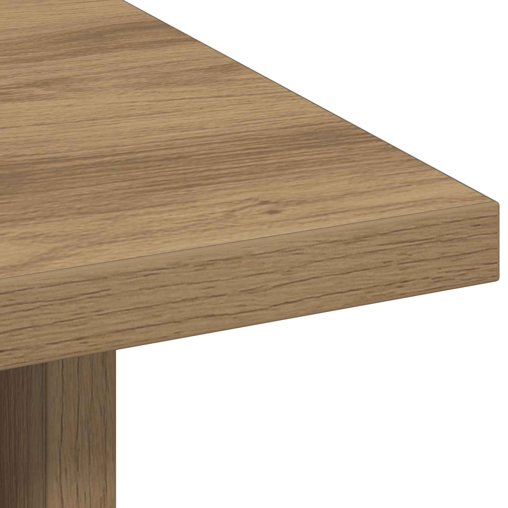 vidaXL Single Drawer Single Shelf Artisan Oak Wooden Bedside Table Image 9