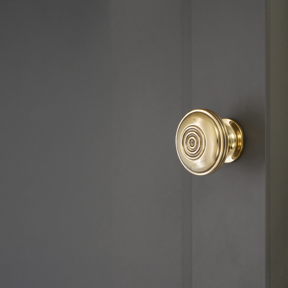 Spira Brass Bloxwich Aged Brass Large 41mm Cupboard Knob Image 2