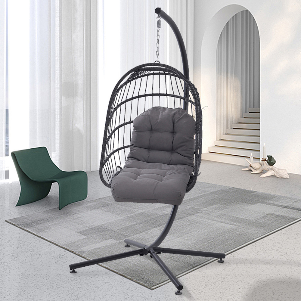 Living and Home Outdoor Waterproof Tufted Swing Seat Cushion Image 8