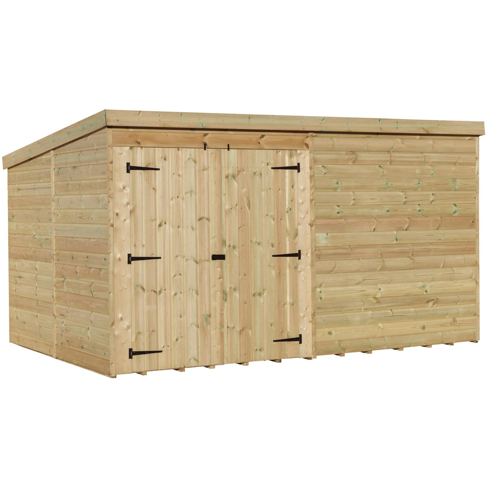 Empire Sheds 4000 9 x 8ft Double Door Tongue and Groove Pent Garden Shed Image 1