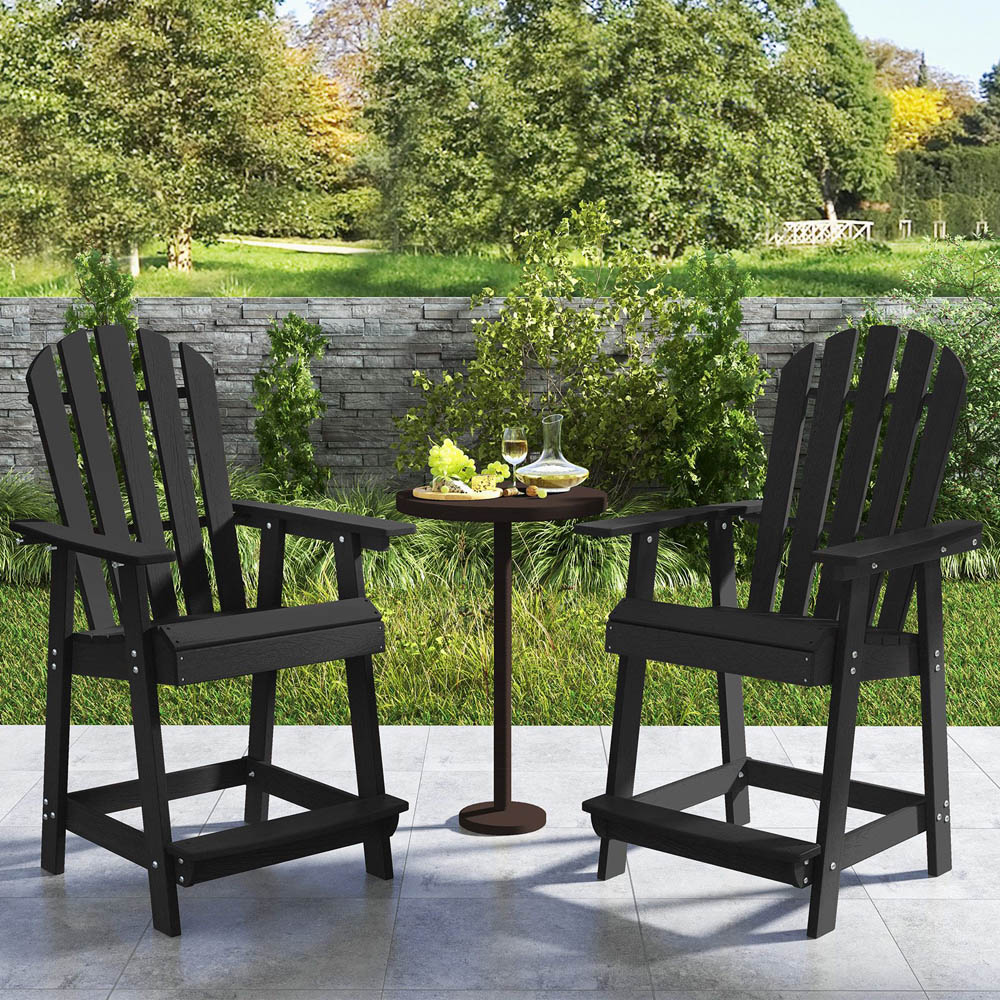 Costway Black Outdoor Chair Image 4