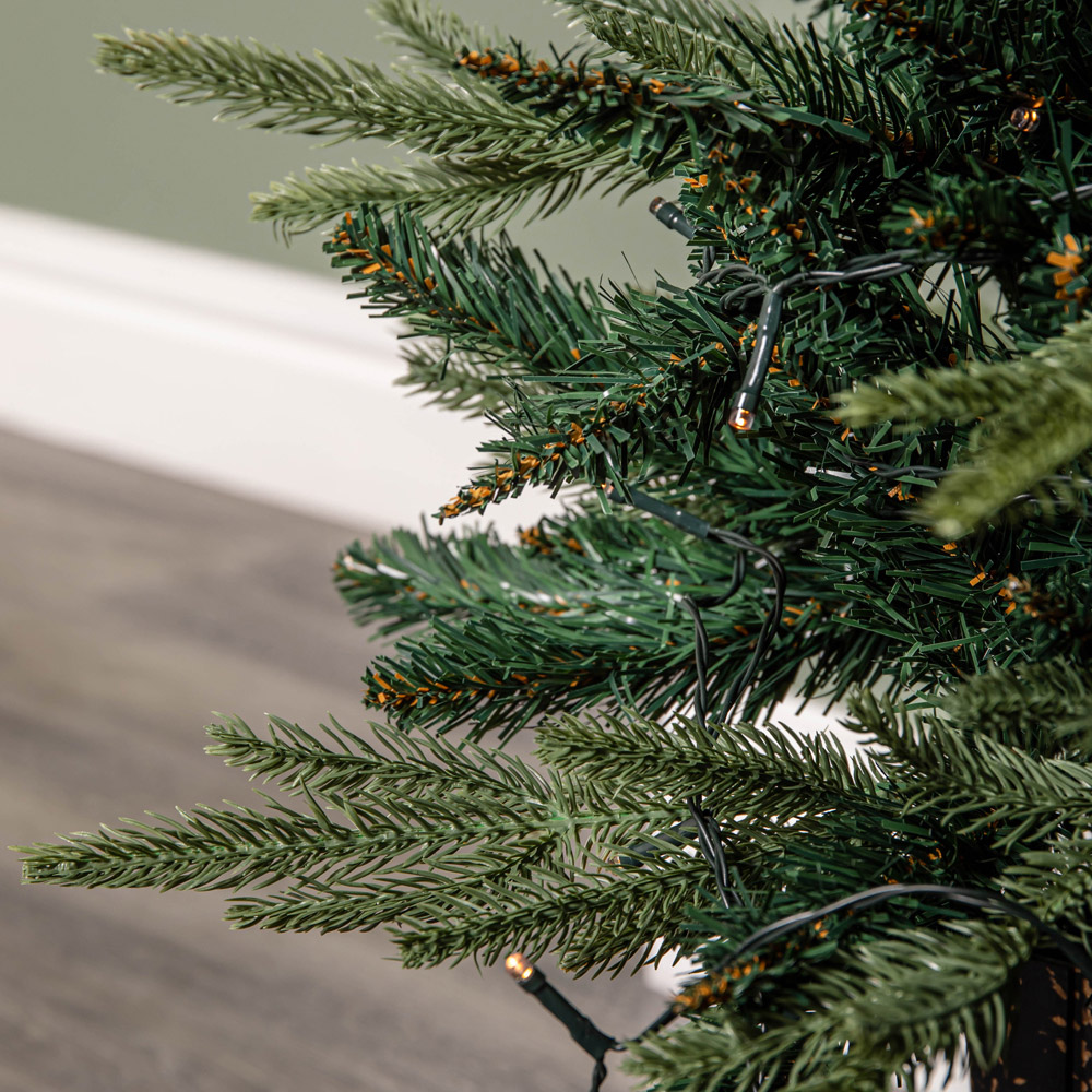 Samuel Alexander Warm White LED Pre Lit Firefly Artificial Christmas Tree with Pot 3ft Image 4