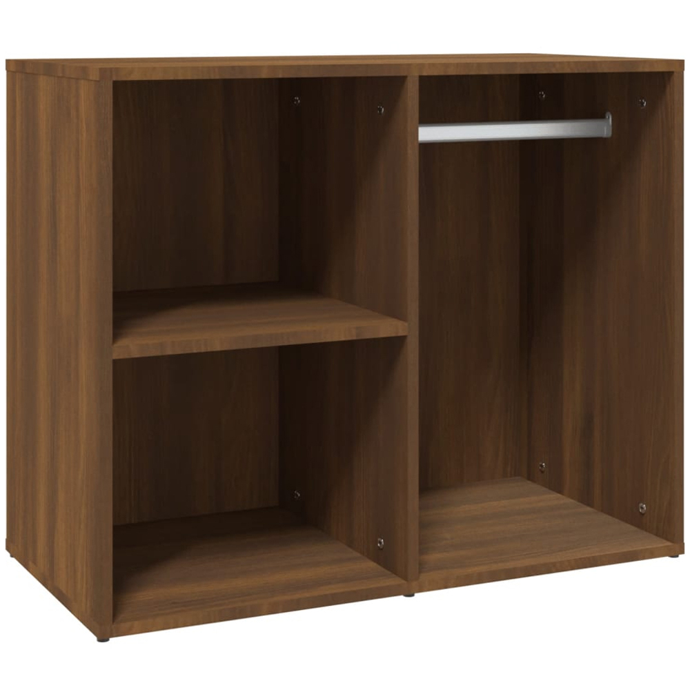 vidaXL 3 Shelf Brown Oak Engineered Wood Dressing Cabinet Image 2