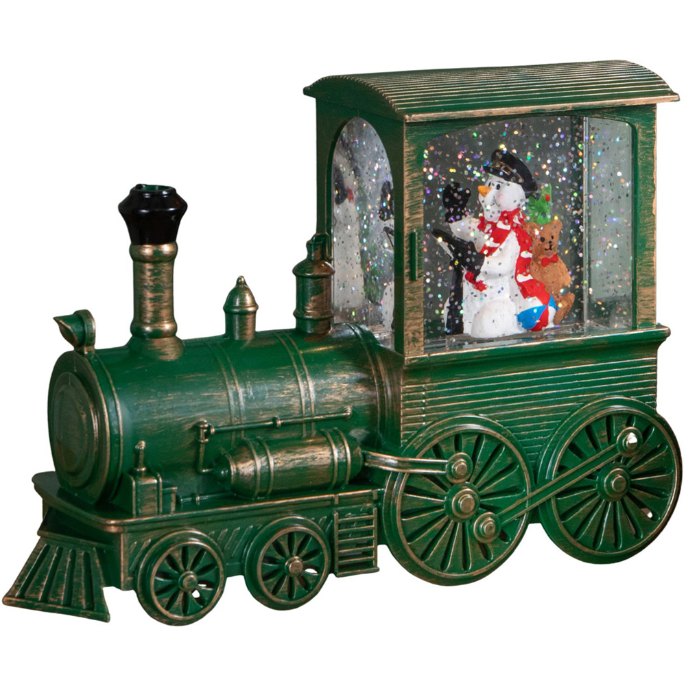 Samuel Alexander Snow Swirl Frosty All Aboard Christmas Decoration 17cm Image 1