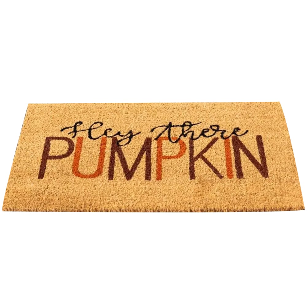 Marco Paul Hey There Pumpkin Coir Door Mat 40 x 60cm Image 1