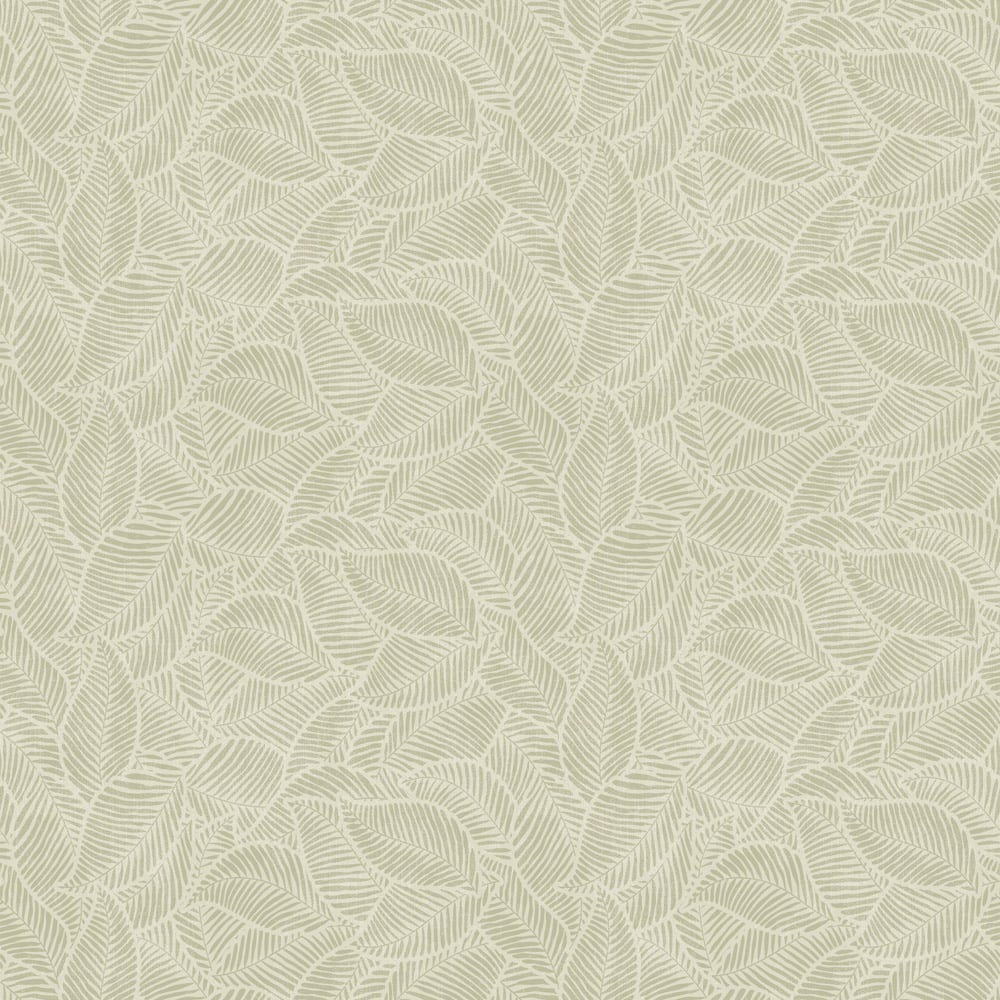 Arthouse Leaf Print Sage Wallpaper Image 1