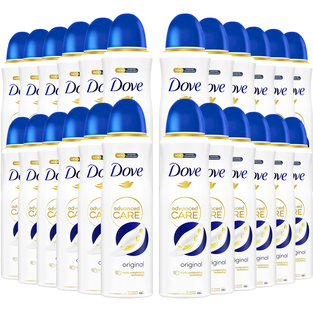 Dove Advanced Care Anti-Perspirant Deodorant Spray Original 200ml 24 Pack Image 1