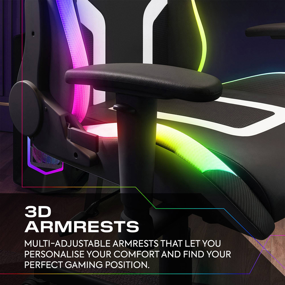 X Rocker Agility Black Compact RGB Office Gaming Chair Image 6
