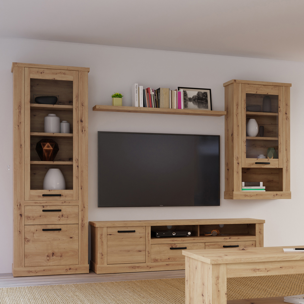 Florence Corona Artisan Oak Floating Wall Shelf 140cm Image 4