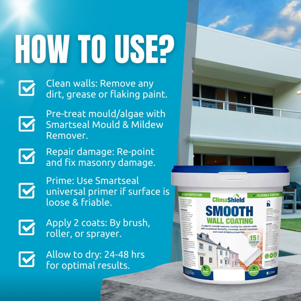 Smartseal Wessex Stone Smooth Wall Coating 10L Image 6