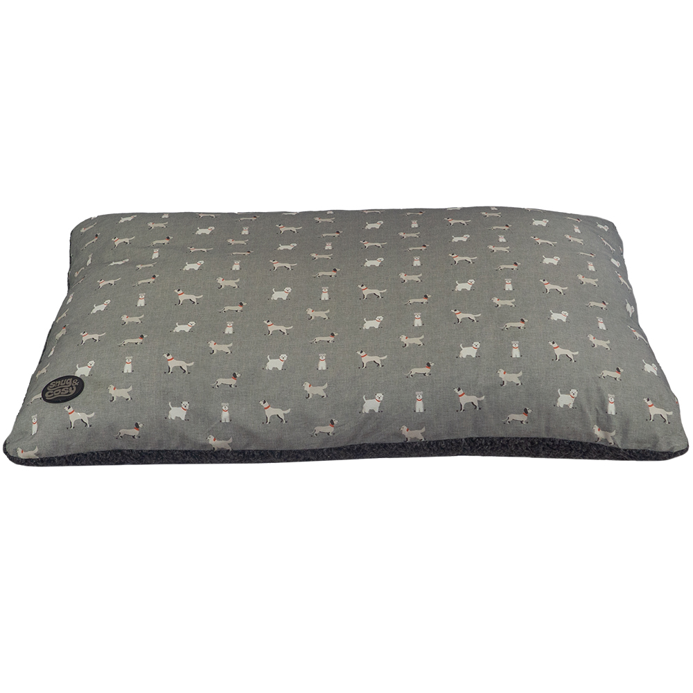 Snug & Cosy Large Townsend Print Dog Lounger Bed Image 1