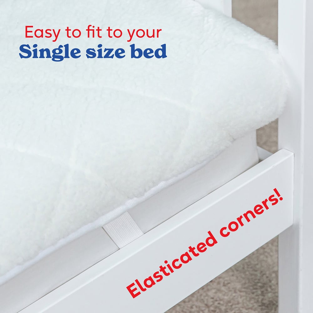 Russell Hobbs Single Sherpa Fleece Electric Blanket with 6 Heat Settings Image 4