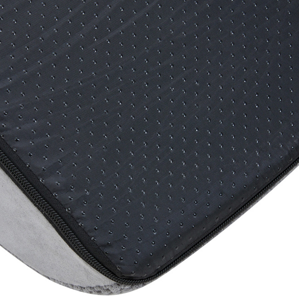 H&O Direct Grey 3 Step Corduroy Non Slip Pet Stairs Image 3