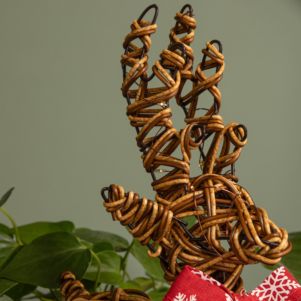 Samuel Alexander Light Up Brown Reindeer Christmas Decoration Image 6