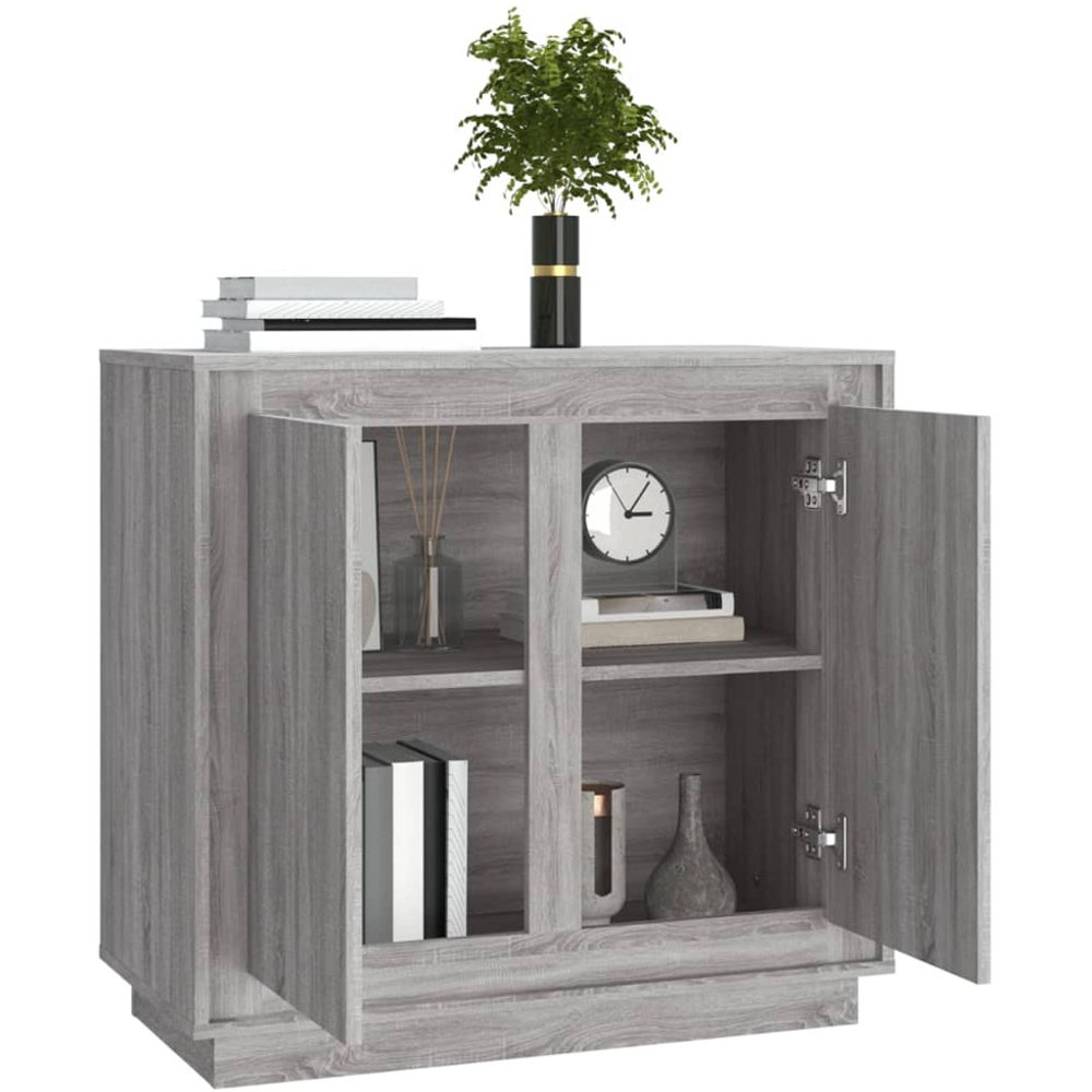 vidaXL 2 Door Grey Sonoma Wooden Sideboard Image 3