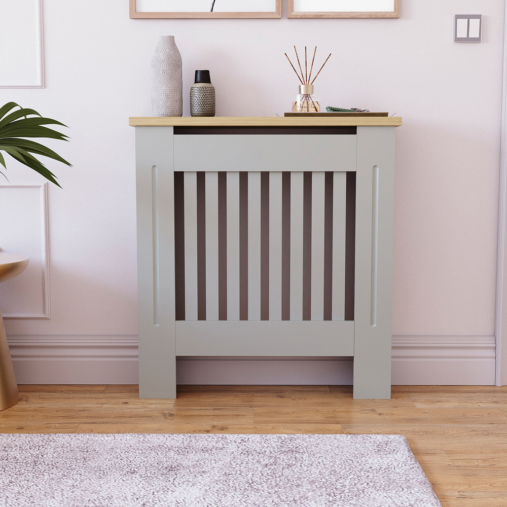 VIDA DESIGNS Arlington Olive Grey Radiator Cover Small Image 5