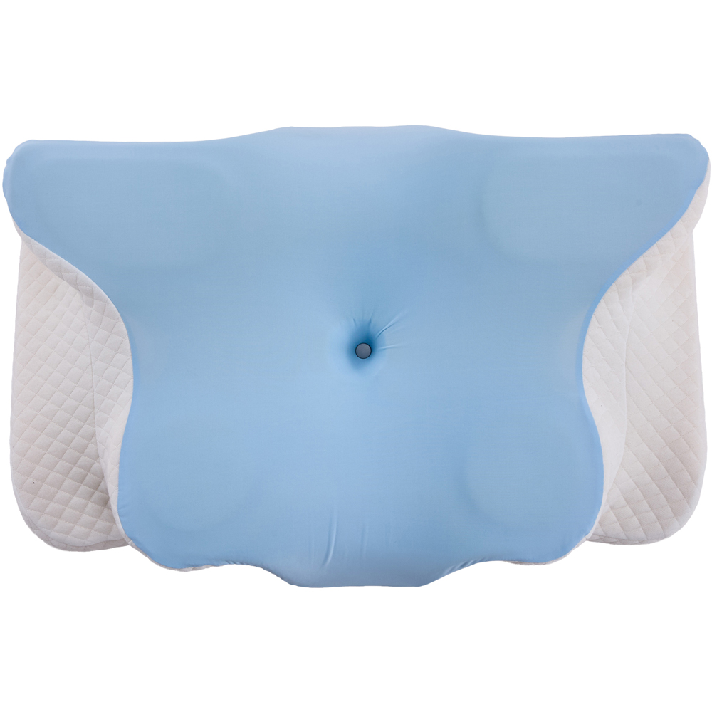 Living and Home Blue and White Butterfly Memory Foam Pillow 62 x 37cm Image 3