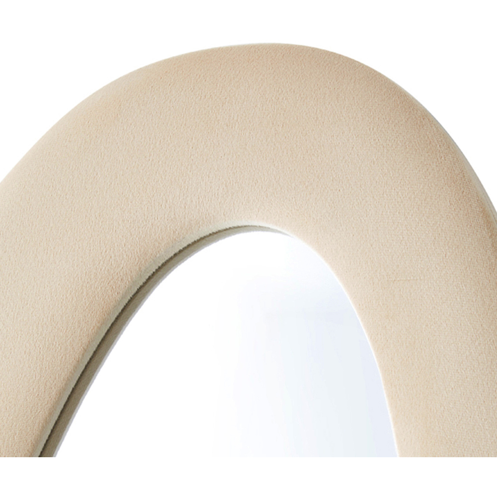 Living and Home Khaki Irregular Full Length Fleece Frame Mirror 160 x 60cm Image 5