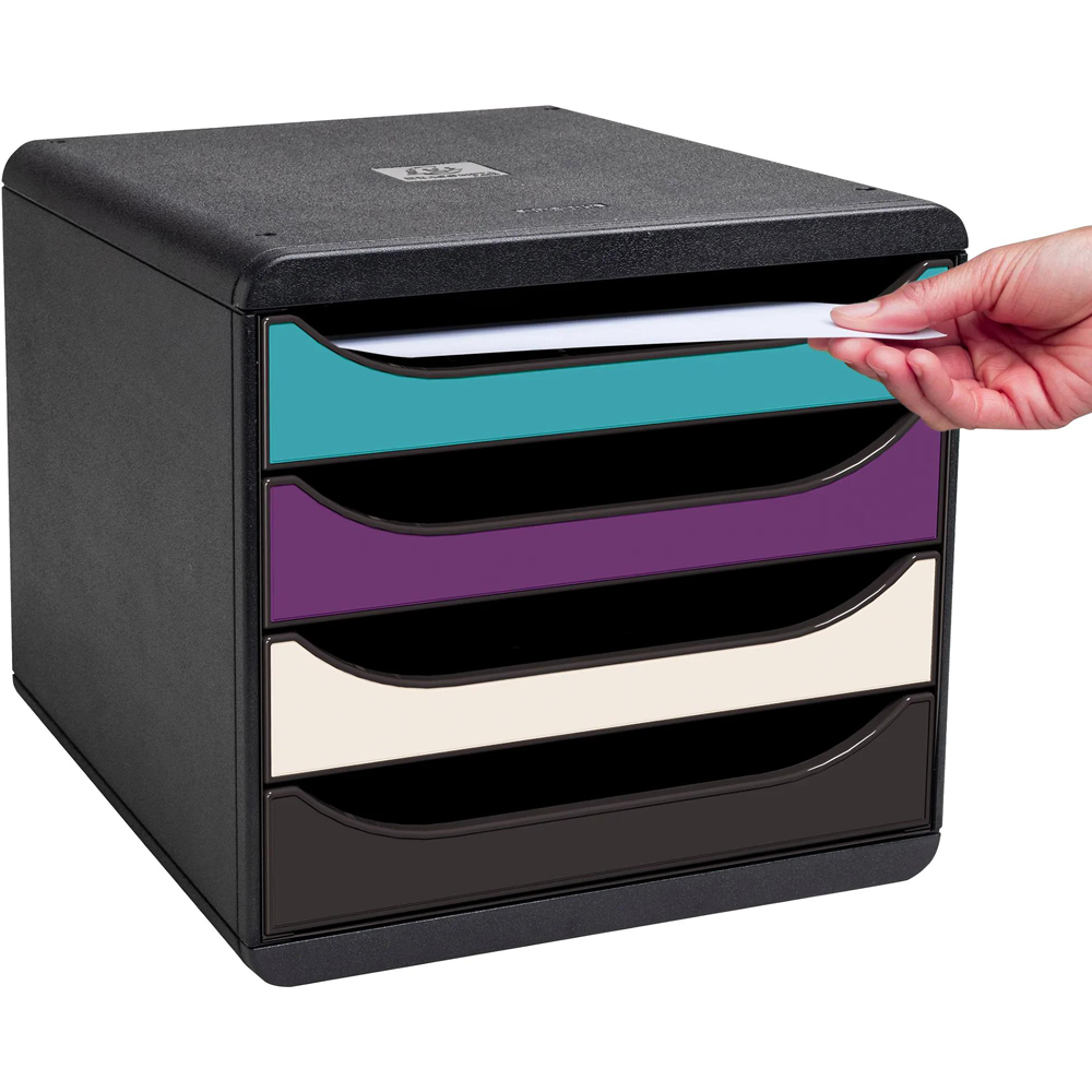Exacompta Big Box 4 Drawer Multicolour Filing Module Image 3